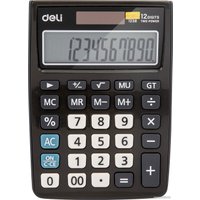 Бухгалтерский калькулятор Deli E1238black