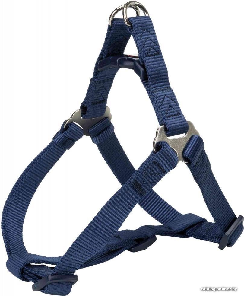 Шлея Trixie Premium One Touch harness M 204513 (индиго)