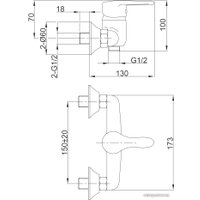 Смеситель Juguni Pegas 0402.606