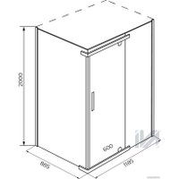Душевой уголок IVA E2SS129C в Борисове