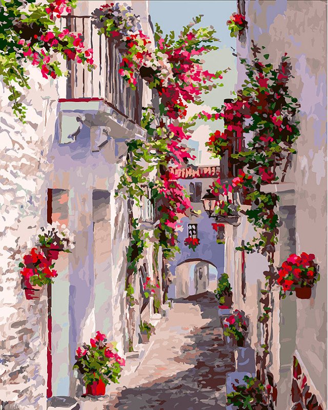 

Картина по номерам Белоснежка Испания. Кадакес 455-ART