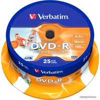 DVD-R диск Verbatim 4.7Gb 16x 43538 (25 шт.)