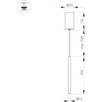 Подвесная люстра Arlight SP-Umbra-Hang-V-L600-10W Warm3000 036948(1)