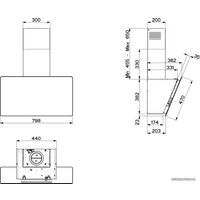 Кухонная вытяжка Faber Glam-Light EV8P WH/WG A80 [110.0456.116]