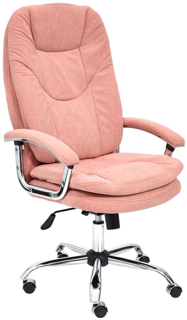 

Офисное кресло TetChair Softy LUX (флок, розовый)