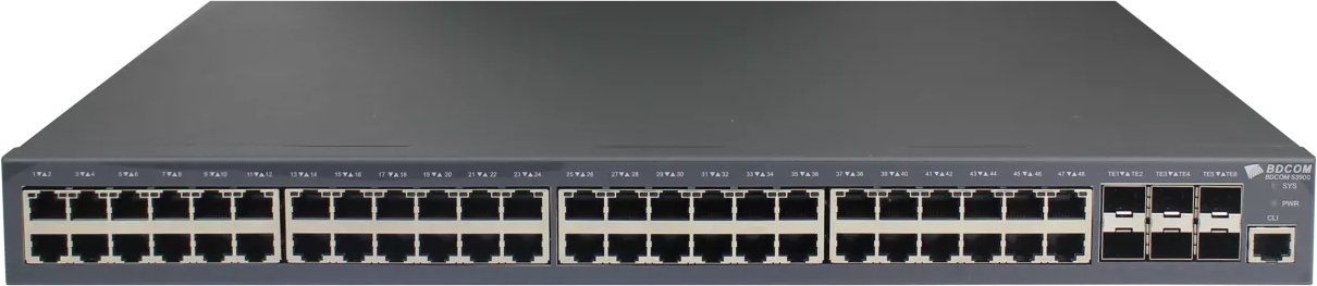 

Управляемый коммутатор 3-го уровня BDCOM S3900-48T6X