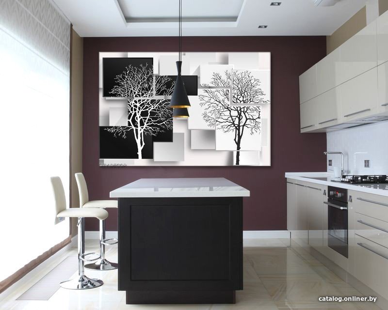 Модульная картина Citydecor Абстракция 1.48 60x90 см