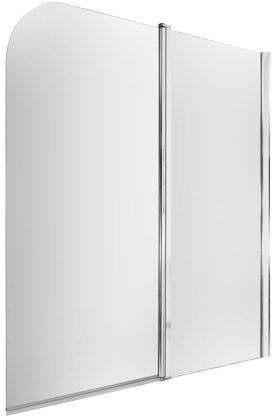 Стеклянная шторка для ванны Omnires QP95B-P TR