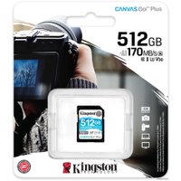 Карта памяти Kingston Canvas Go! Plus SDXC 512GB
