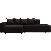 Угловой диван Лига диванов Лига-079 левый 129817L (экокожа Grifon 12 коричневый)