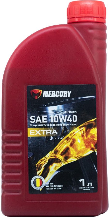 

Моторное масло Mercury EXTRA 10W-40 1л