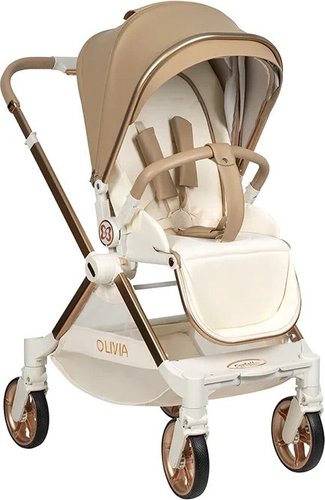 Коляска прогулочная «книга» Farfello Olivia (кварцевый песок)