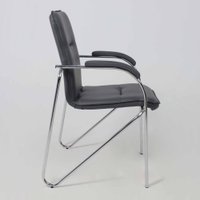 Офисный стул AksHome Samba Aks-1 (Pegasso темно-серый/подлокотники мягкие)