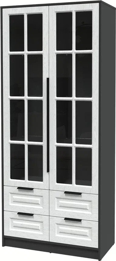 

Шкаф-витрина Интерлиния Концепт КТ-ШВ2 Деко (антрацит/дуб полярный)