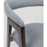 Стул с подлокотниками Оримэкс Лондон (серая рогожка Kiton 06/темный бук)