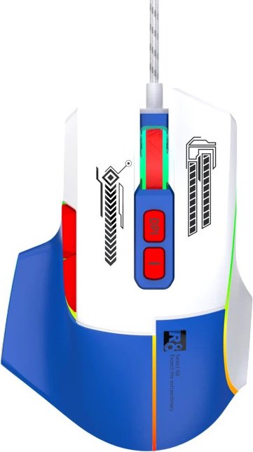 

Игровая мышь R8 1639 (белый/синий)