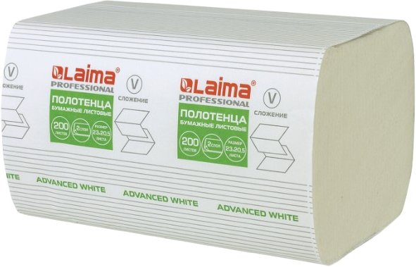

Бумажные полотенца Laima Advanced 111341 (белый)