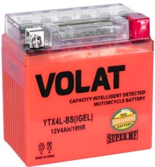 

Мотоциклетный аккумулятор VOLAT YTX4L-BS(iGEL) (4 А·ч)