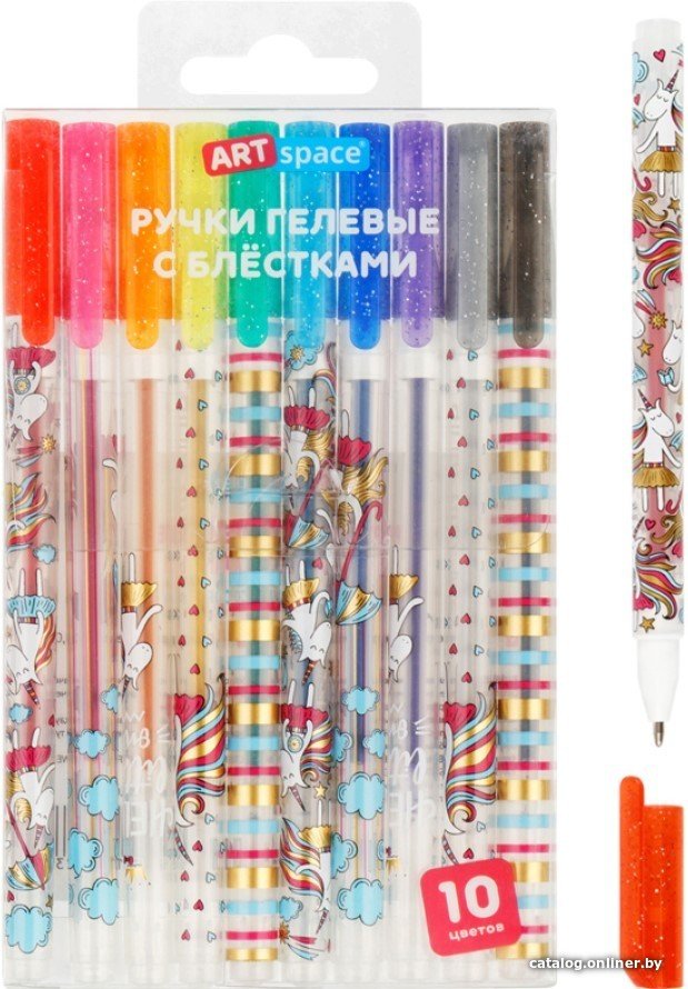 Набор гелевых ручек ArtSpace Shiny Unicorn GP10_97238 (10 цв)