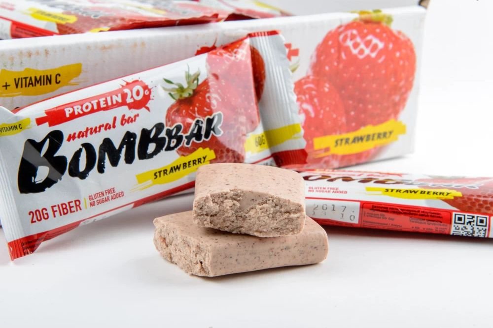 

Протеиновый батончик Bombbar Клубника (60 г)