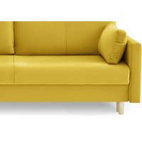 Диван Mio Tesoro Дублин 497 3-х местный (желтый 1103)