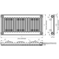 Стальной панельный радиатор Лидея ЛУ 10-304 300x400
