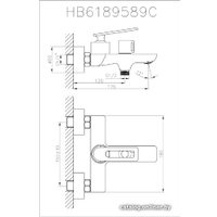 Смеситель Haiba HB60589 (хром)