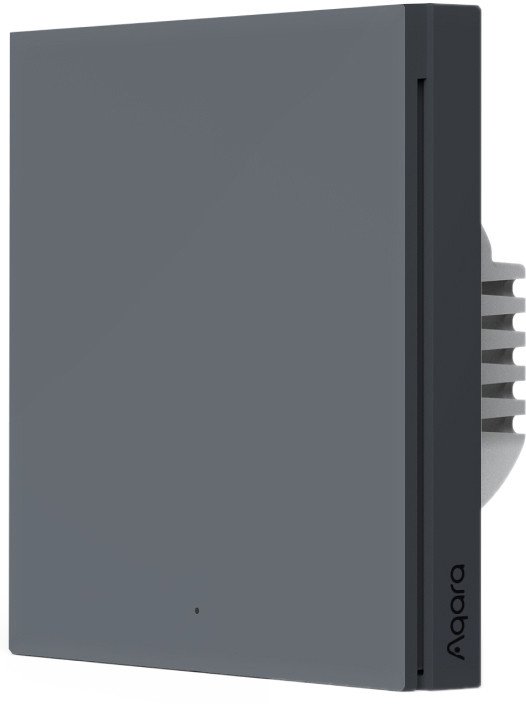 

Выключатель Aqara Smart Wall Switch H1 одноклавишный без нейтрали (графит)