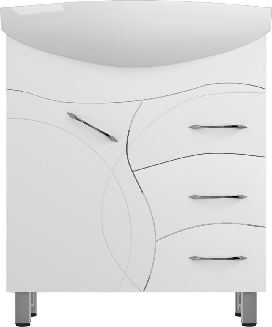 

Style Line Тумба под умывальник Амелия 80 3 ящика (для классической раковины)