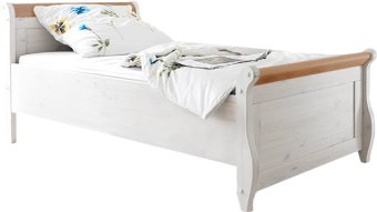 Кровать ММЦ Мальта 200x100 (белый воск/антик)