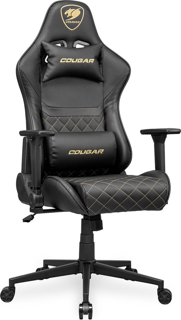 Игровое (геймерское) кресло Cougar Armor One V2 Gold (черный/золотистый)