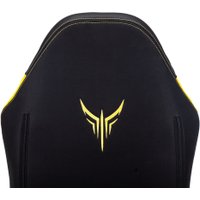 Игровое (геймерское) кресло Бюрократ Knight Neon (черный/желтый экокожа)