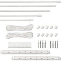 Сушилка для белья Sundays Home Потолочная 5 прутьев 160см (алюминий/белый)