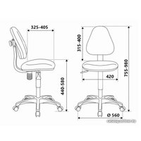 Компьютерное кресло Бюрократ KD-4/STICK-BLUE (голубой)