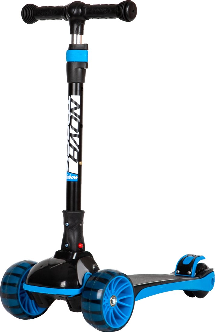 

Трехколесный самокат Novatrack Rainbow Basic Black New 120BB.RAINBOW.BBL22 (черный/голубой)