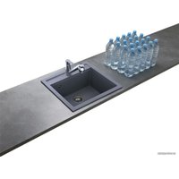 Кухонная мойка Aquasanita Quadro SQQ100W (alumetallic 202)