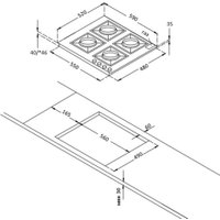 Варочная панель Korting HG 674 CTSN