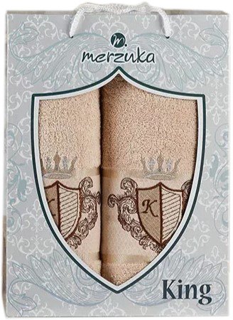 

Набор полотенец Merzuka 50x90/70x140 10544 (бежевый)