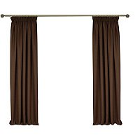 Комплект штор Delfa СШД-050 Naturel Blackout (160x270, шоколадный, А85822)