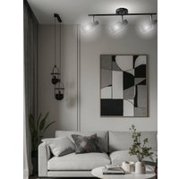 Припотолочная люстра Aitin Pro НПБ 02-3x60-102 52163/3A (черный/хром)