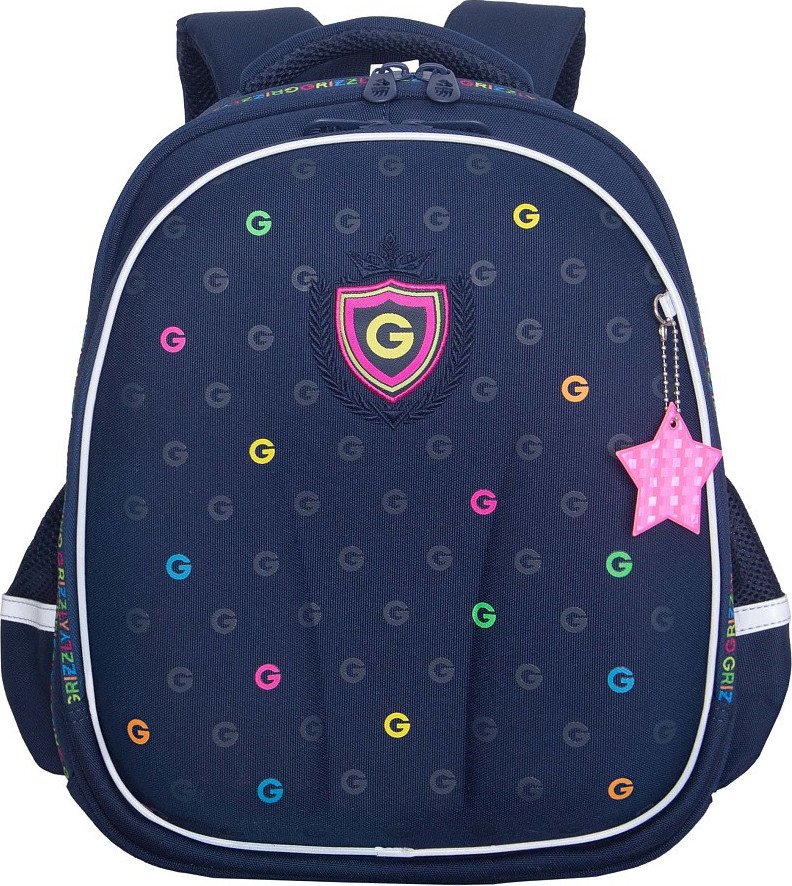 

Школьный рюкзак Grizzly RAz-586-11 (синий)