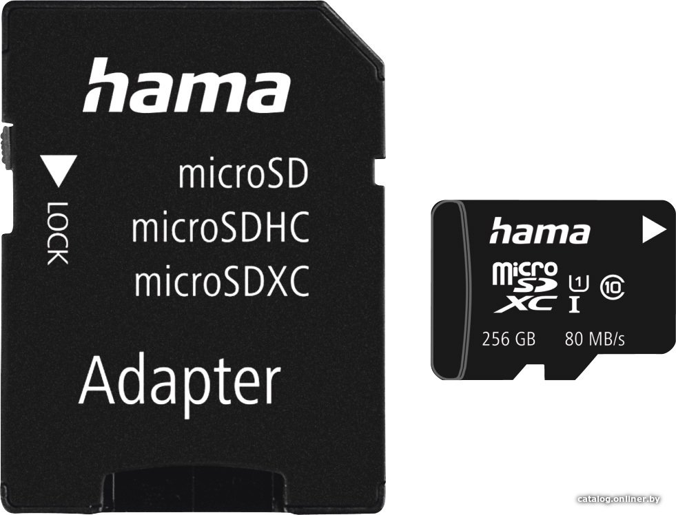 Карта памяти Hama 00124173 microSDXC 256GB (с адаптером)