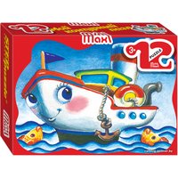 Мозаика/пазл Step Puzzle Mini-maxi Пароходик 87004 (12 эл)