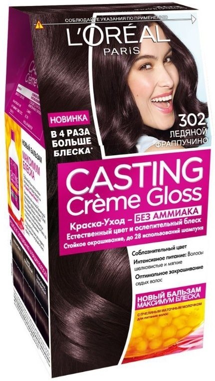 

Крем-краска для волос L'Oreal Casting Creme Gloss 302 Ледяной Фраппучино