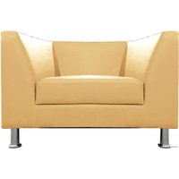 Интерьерное кресло Brioli Дедрик (экокожа, L4 кремовый)