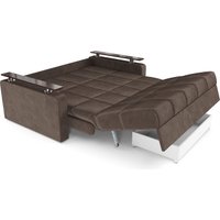 Диван Мебель-АРС Аккордеон Бакли НПБ 155x200 (бархат шоколадный Star Velvet 60 Coffee)