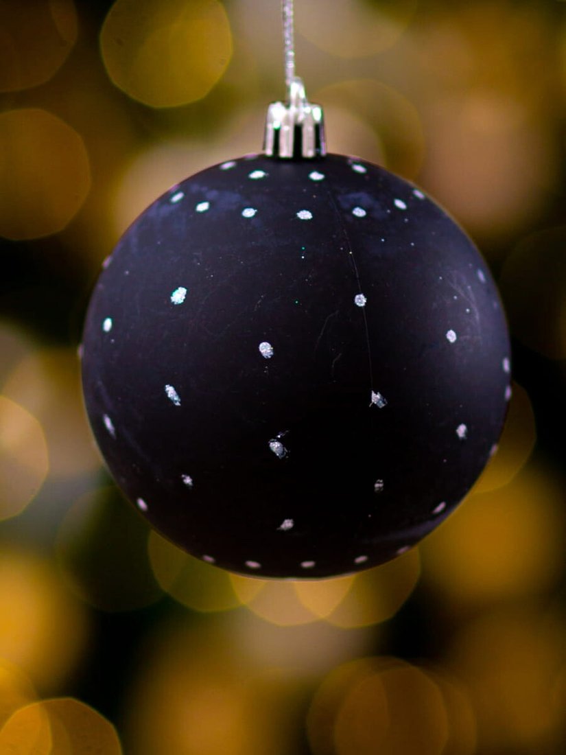 

Елочная игрушка Arya Xmas Ball 12 8680943223500 (черный)