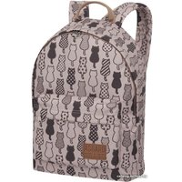 Городской рюкзак Asgard Р-5137П (коты, бежевый/коричневый)