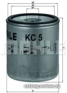 Топливный фильтр Mahle Knecht KC5