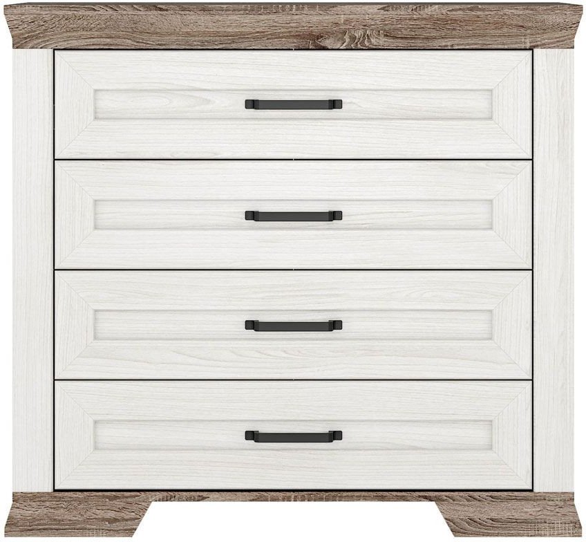 

Комод Black Red White Marselle KOM4S (ясень снежный/дуб сонома темный)